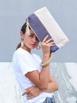 Block A Clutch - Blue | Artisan Handmade KORISSA