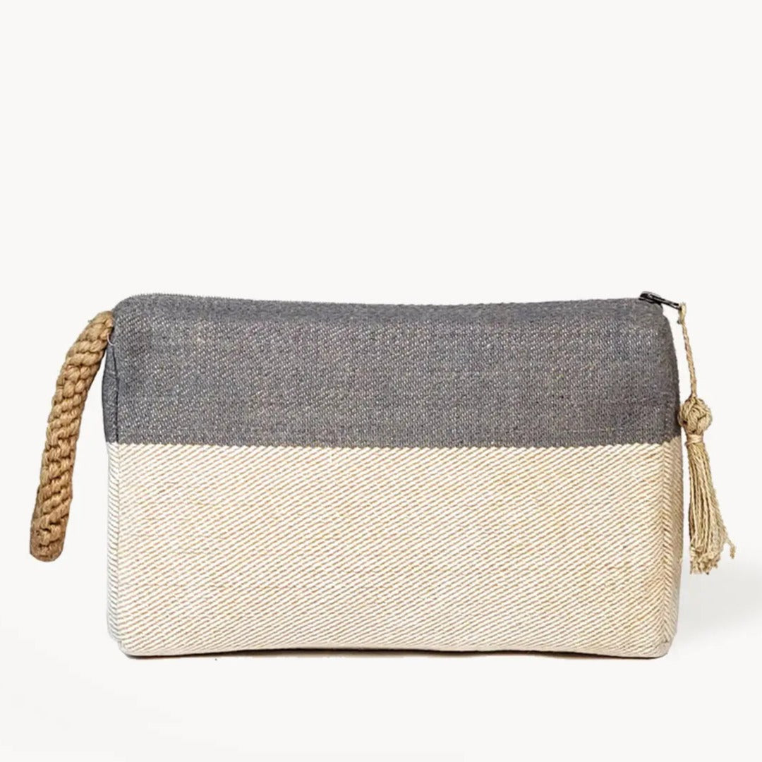 Block A Clutch - Gray | Artisan Handmade KORISSA