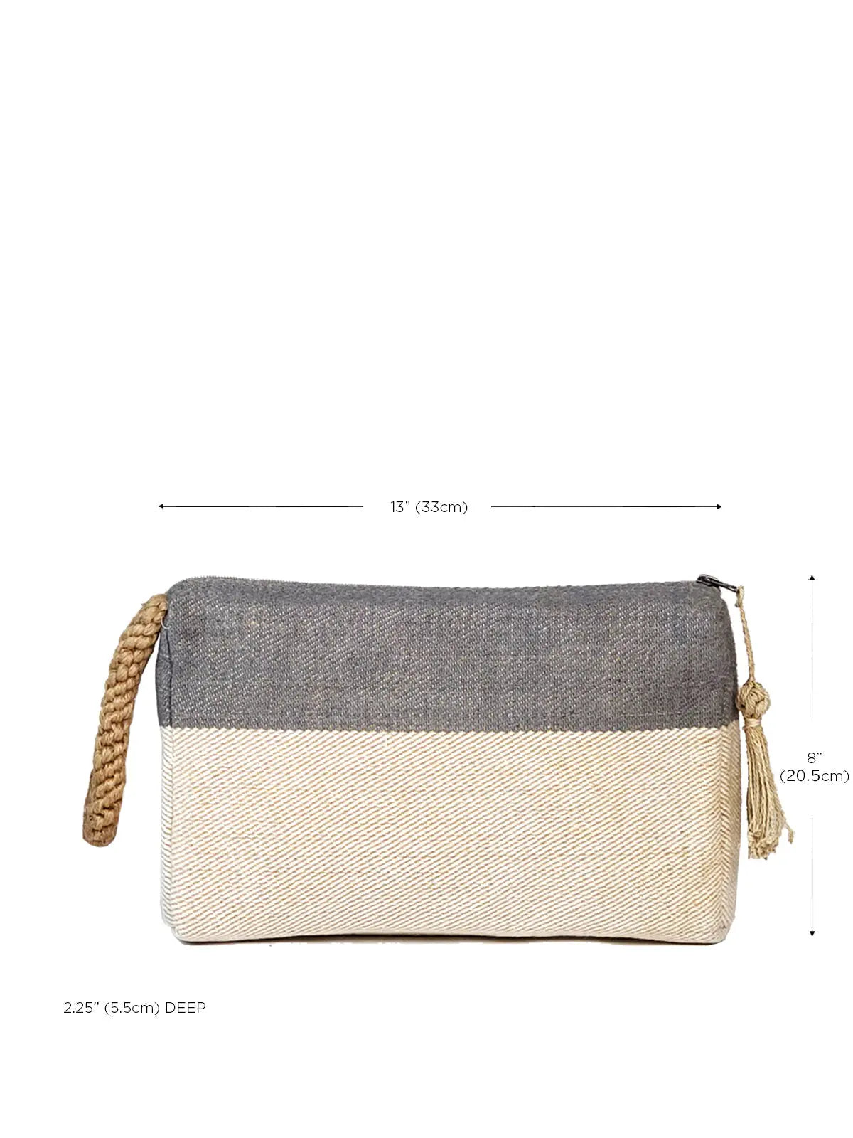 Block A Clutch - Gray | Artisan Handmade KORISSA