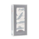 Blue Shadow Whales Bamboo Swaddle Newcastle Classics