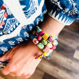 Bracelet | Artisan Kantha Jewelry Shapes Sumiye Co