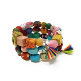 Bracelet | Artisan Kantha Jewelry Shapes Sumiye Co