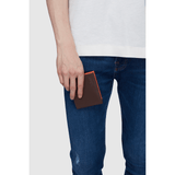 Dark Brown Mens Wallet | Vegan Leather-1