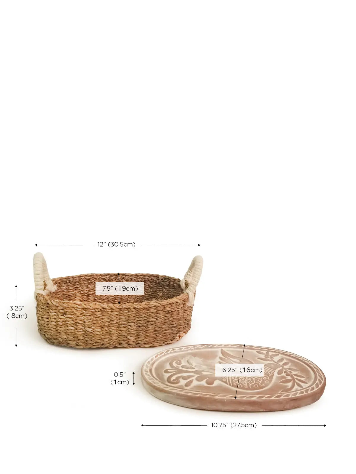 Bread Warmer & Basket - Bird Oval KORISSA