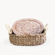 Bread Warmer & Basket - Flower Oval KORISSA