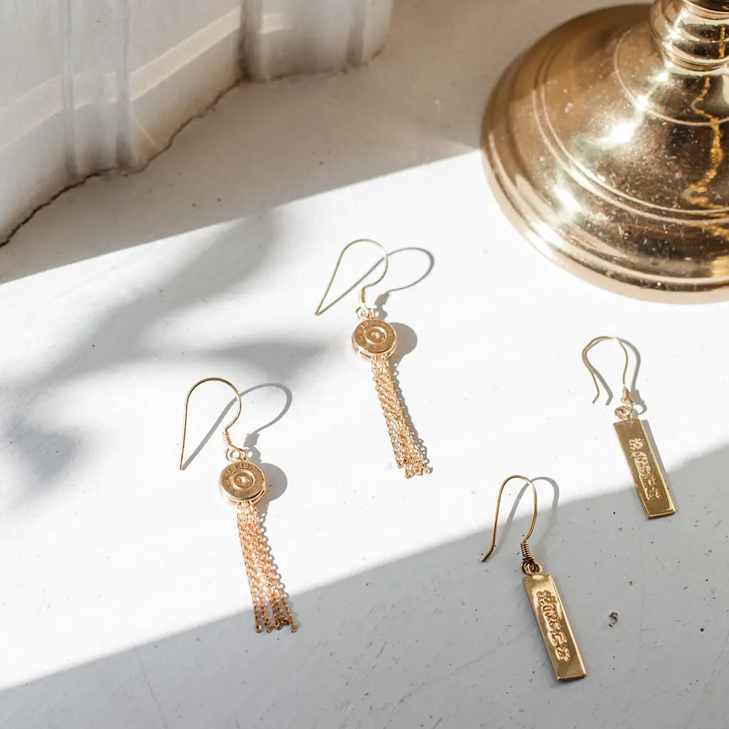 Artisan Made 18k Peridot, Apatite, & Kyanite Earrings | Caravan Gift Shop