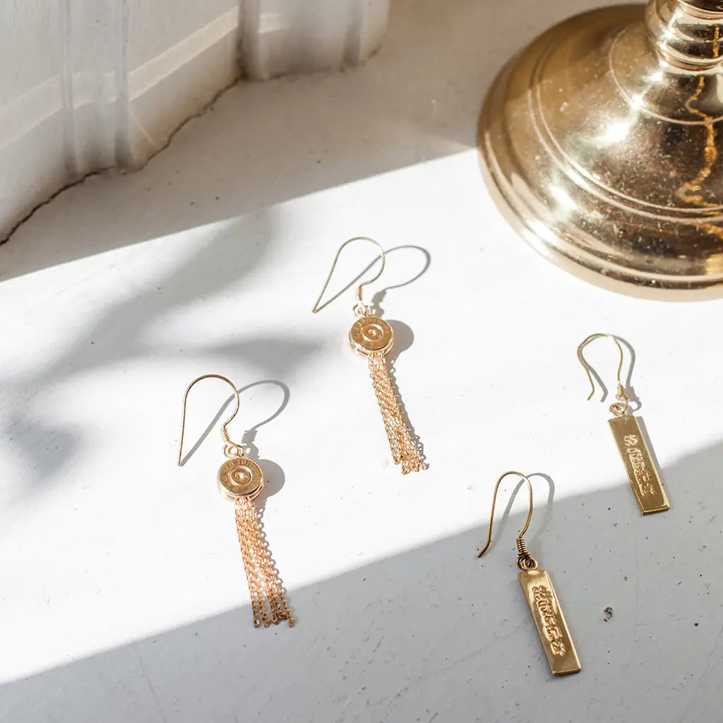 Bullet Tassel Earrings | Artisan Made Cambodian Artisans