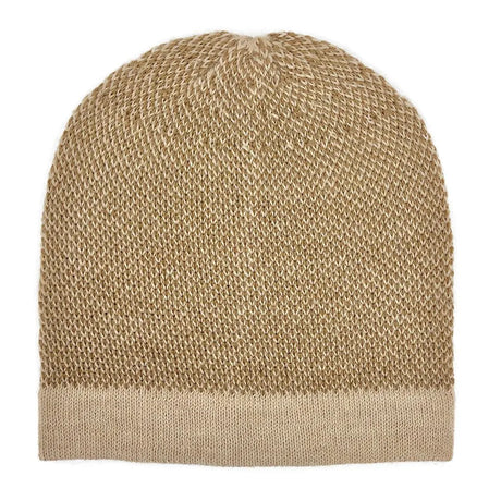 Camel Interwoven Alpaca Beanie | Ethical Style SLATE + SALT