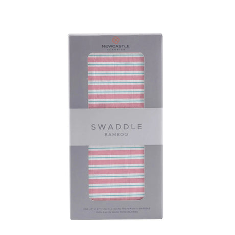 Candy Stripe Bamboo Muslin Swaddle Newcastle Classics