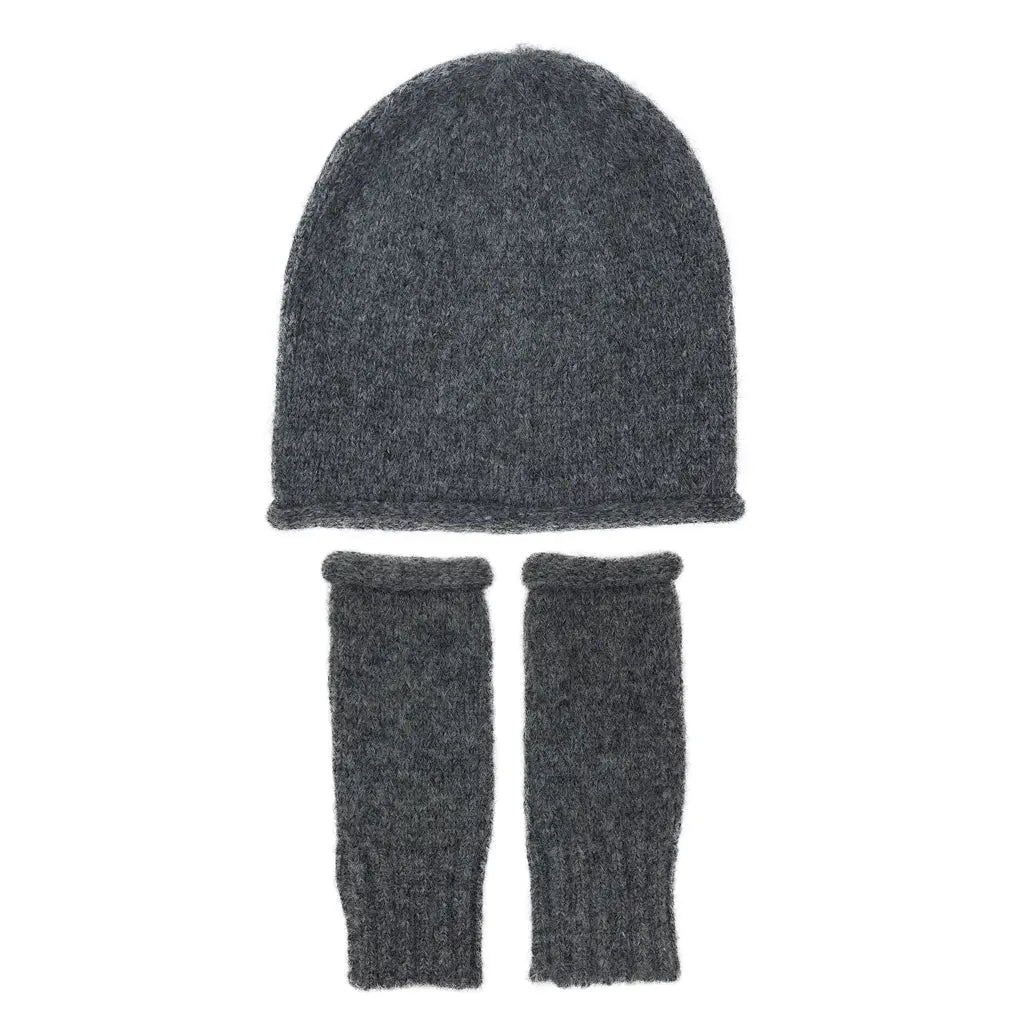 Charcoal Essential Knit Alpaca Beanie | Ethical Style SLATE + SALT