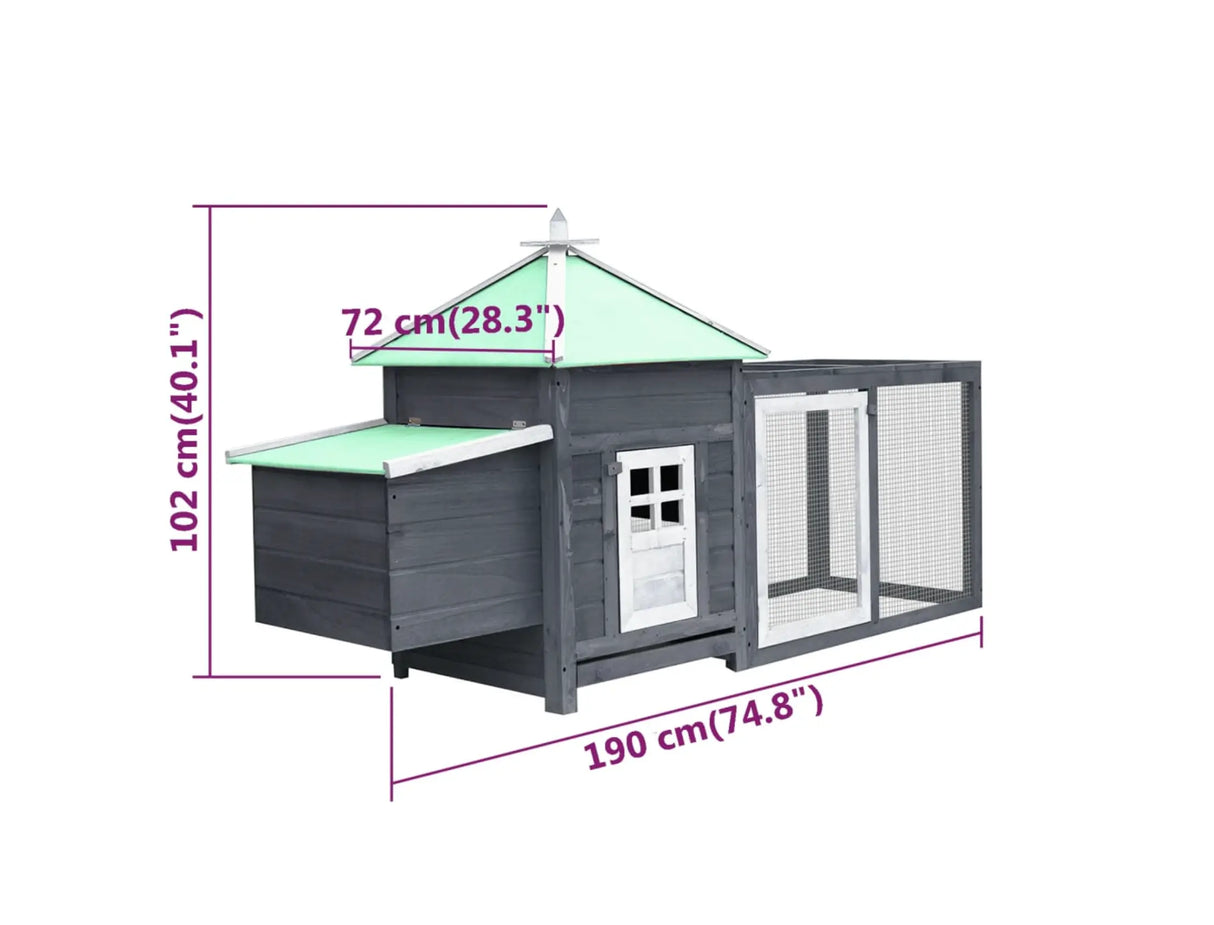 Chicken Coop | Wooden Backyard Nest Box Urban Farm