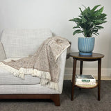 Chunky Camel Weave Alpaca Throw | Ethical Style SLATE + SALT