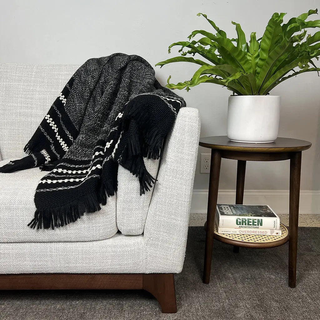 Chunky Cuzco Alpaca Throw | Ethical Style SLATE + SALT