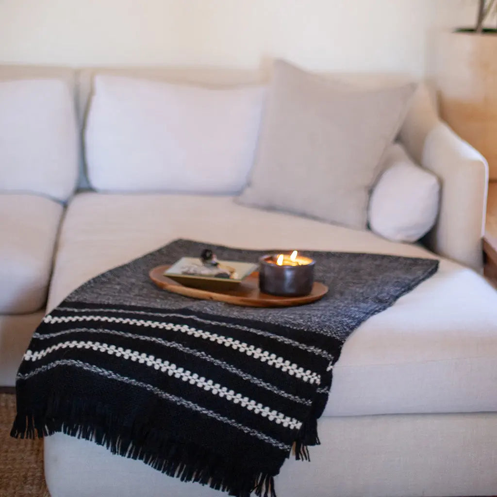 Chunky Cuzco Alpaca Throw | Ethical Style SLATE + SALT