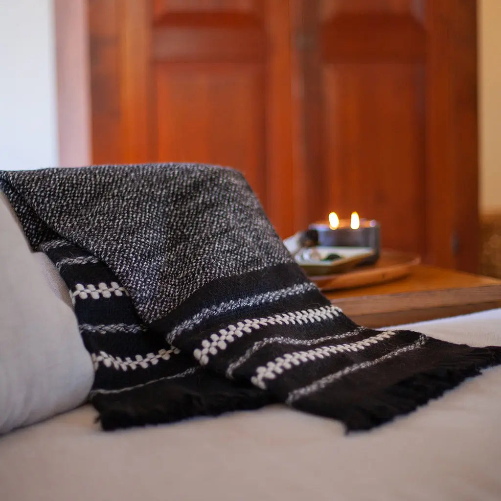 Chunky Cuzco Alpaca Throw | Ethical Style SLATE + SALT