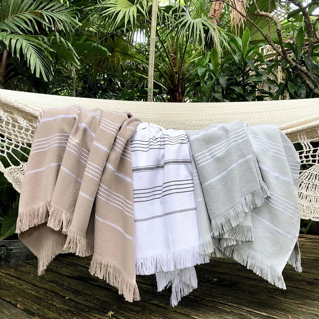 Classic Terry Turkish Towel | 100% Natural Fibers SLATE + SALT