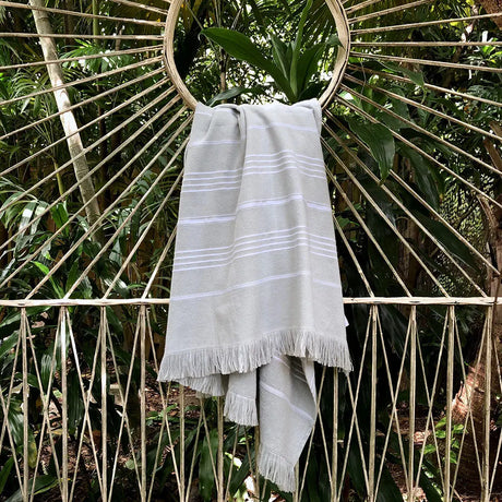 Classic Terry Turkish Towel | 100% Natural Fibers SLATE + SALT