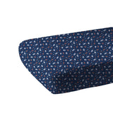 Crib Sheet | Bamboo Muslin - Navy Floral Newcastle Classics