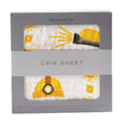 Crib Sheet | Bamboo Muslin - Yellow Hard Hat Newcastle Classics