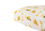 Crib Sheet | Bamboo Muslin - Yellow Hard Hat Newcastle Classics