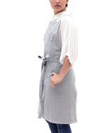 Cross back Bib Apron / Blue MEEMA