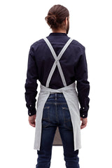 Cross back Bib Apron / Blue MEEMA