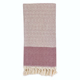 Diamond Stripe Turkish Towel | 100% Natural Fibers SLATE + SALT