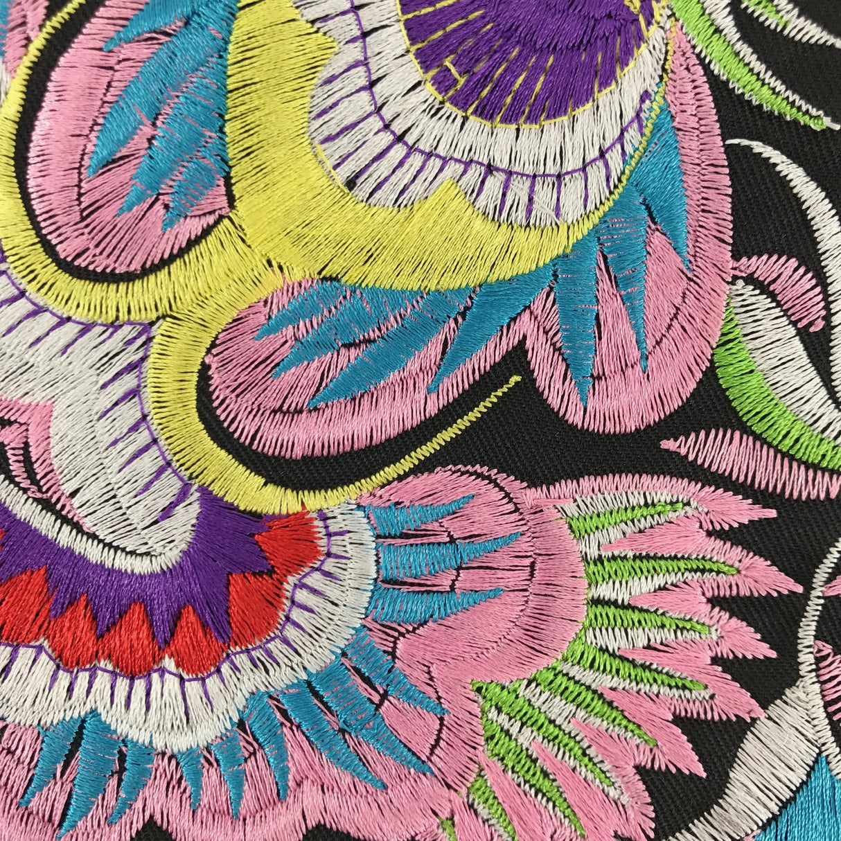 Embroidered Flower Clutch Hmong Tribe