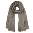 Espresso Handloom Cashmere Scarf | Ethical Style SLATE + SALT