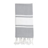 Essential Stripe Turkish Hand Towel | 100% Natural Fibers SLATE + SALT