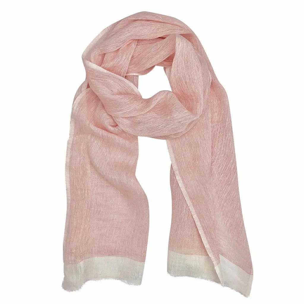 Gauze Linen Two Tone Scarf | Ethical Style SLATE + SALT