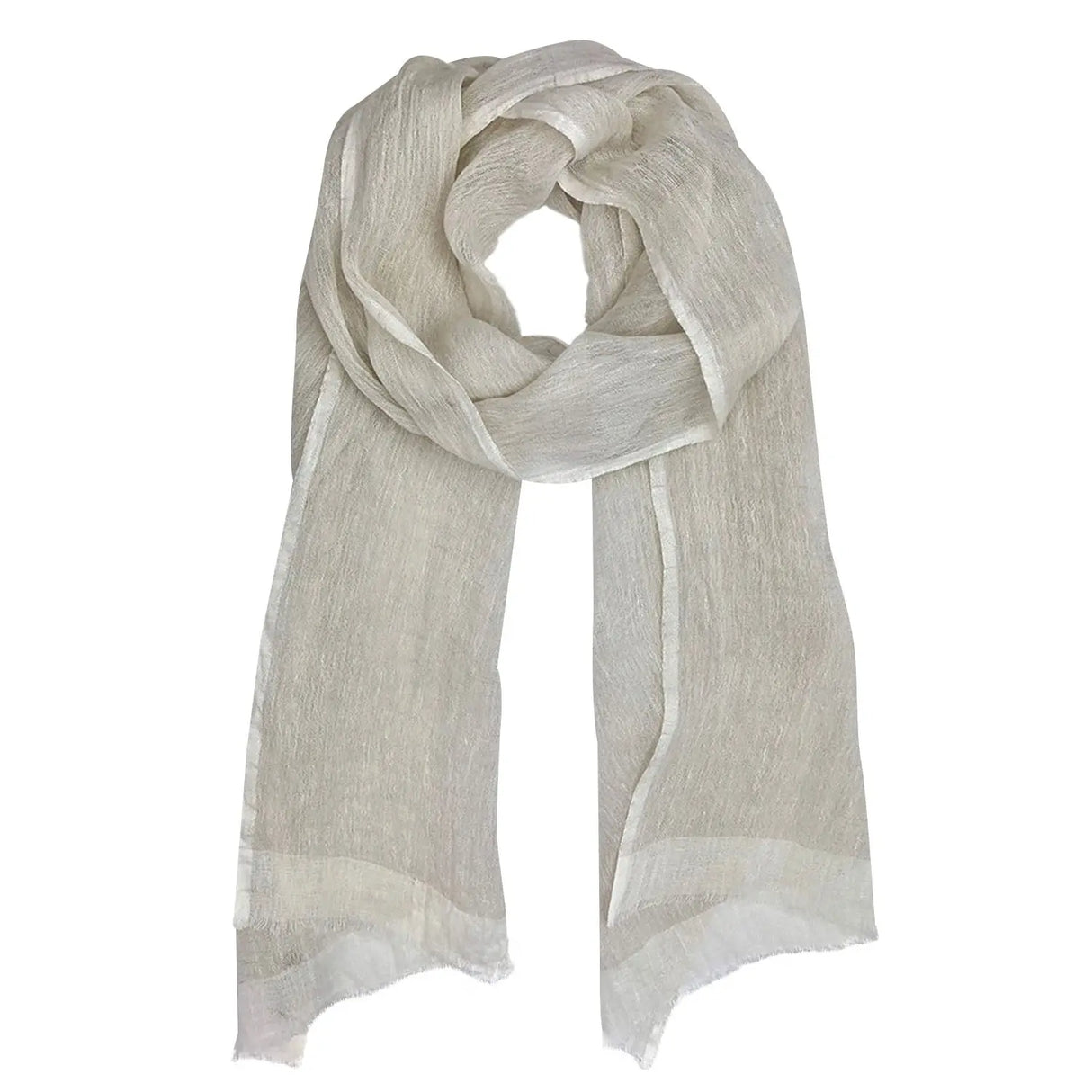 Gauze Linen Two Tone Scarf | Ethical Style SLATE + SALT