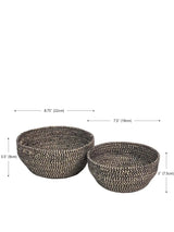 Glitter Bowl - Black (Set of 2) KORISSA