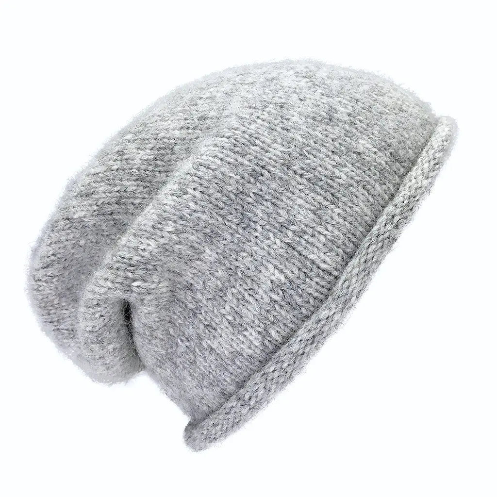 Gray Essential Knit Alpaca Beanie | Ethical Style SLATE + SALT