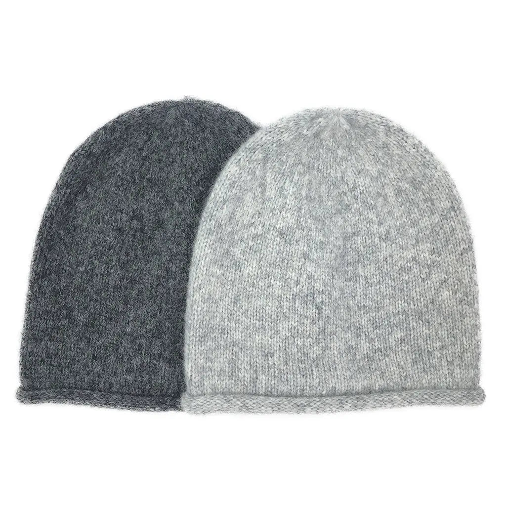 Gray Essential Knit Alpaca Beanie | Ethical Style SLATE + SALT