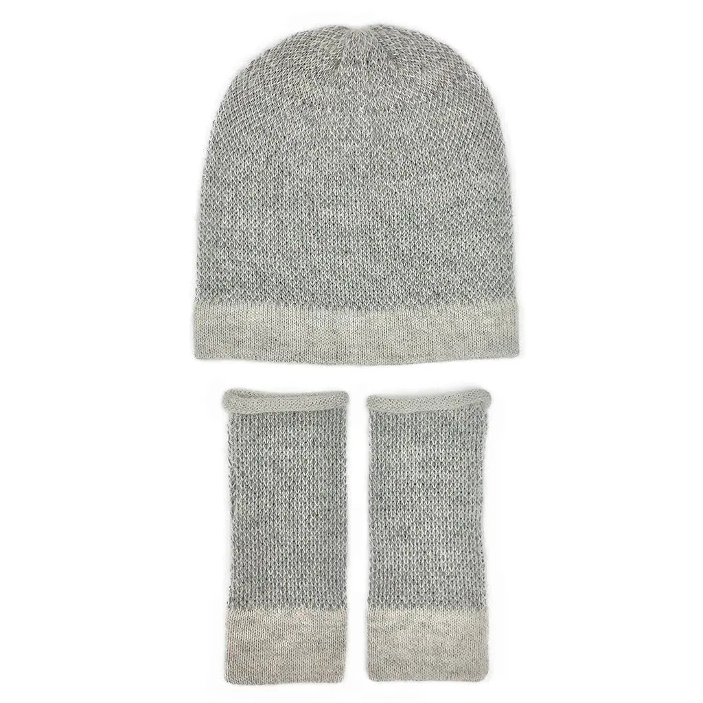 Gray Interwoven Alpaca Beanie | Ethical Style SLATE + SALT