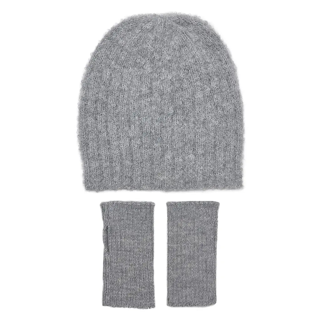 Gray Loop Knit Alpaca Beanie | Ethical Style SLATE + SALT