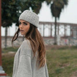 Gray Ribbed Alpaca Ear Warmer | Ethical Style SLATE + SALT