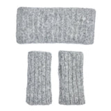 Gray Ribbed Alpaca Ear Warmer | Ethical Style SLATE + SALT