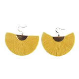 Half Moon Fan Earrings Hmong Tribe