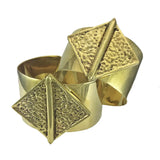 Hammered Bombshell Cuff Cambodian Artisans