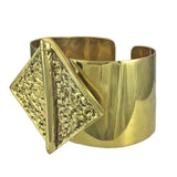 Hammered Bombshell Cuff Cambodian Artisans