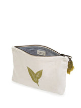 Hand Screen Printed Cotton Canvas Pouch - Nature KORISSA