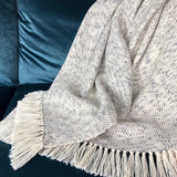 Heathered Gray Alpaca Throw | Ethical Style SLATE + SALT