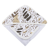 Hooded Towel & Washcloth Set | Bamboo Muslin - Animal Print Newcastle Classics