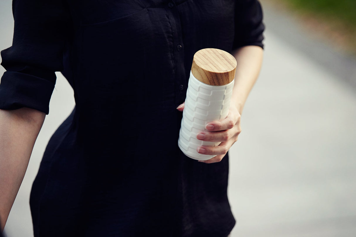 Ceramic Travel Tumbler | Brick (12 oz ) -3