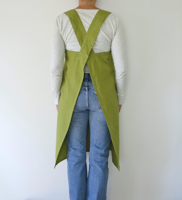 Block Smock Japanese Apron | Eco Friendly Textiles-9