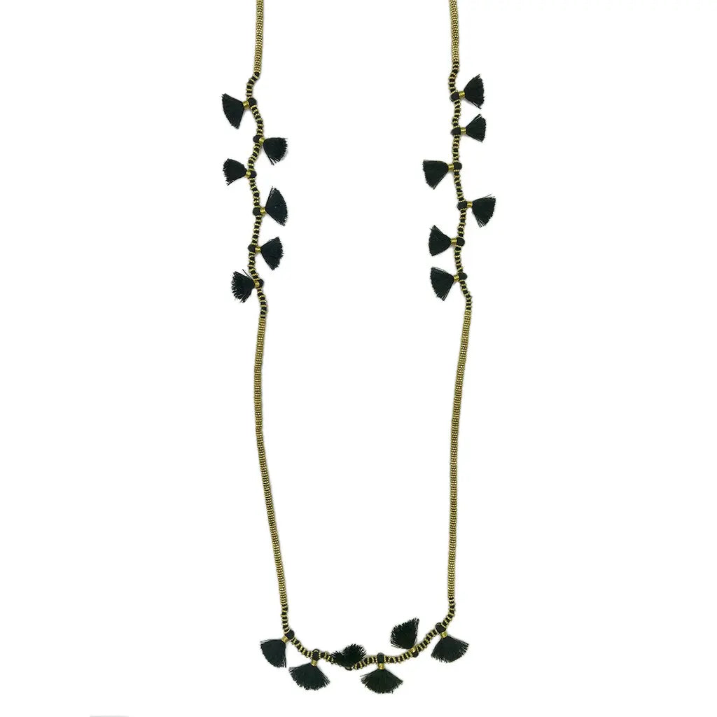 Krisha Tassel Necklace | Artisan Made India Women's Co-op