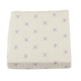 Lavender Flower and White Bamboo Muslin Newcastle Blanket Newcastle Classics