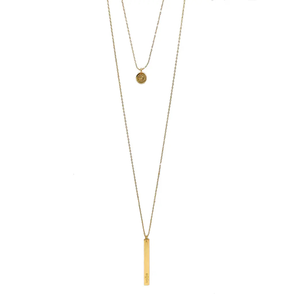 Layered Bar Bullet Necklace | Artisan Made Cambodian Artisans